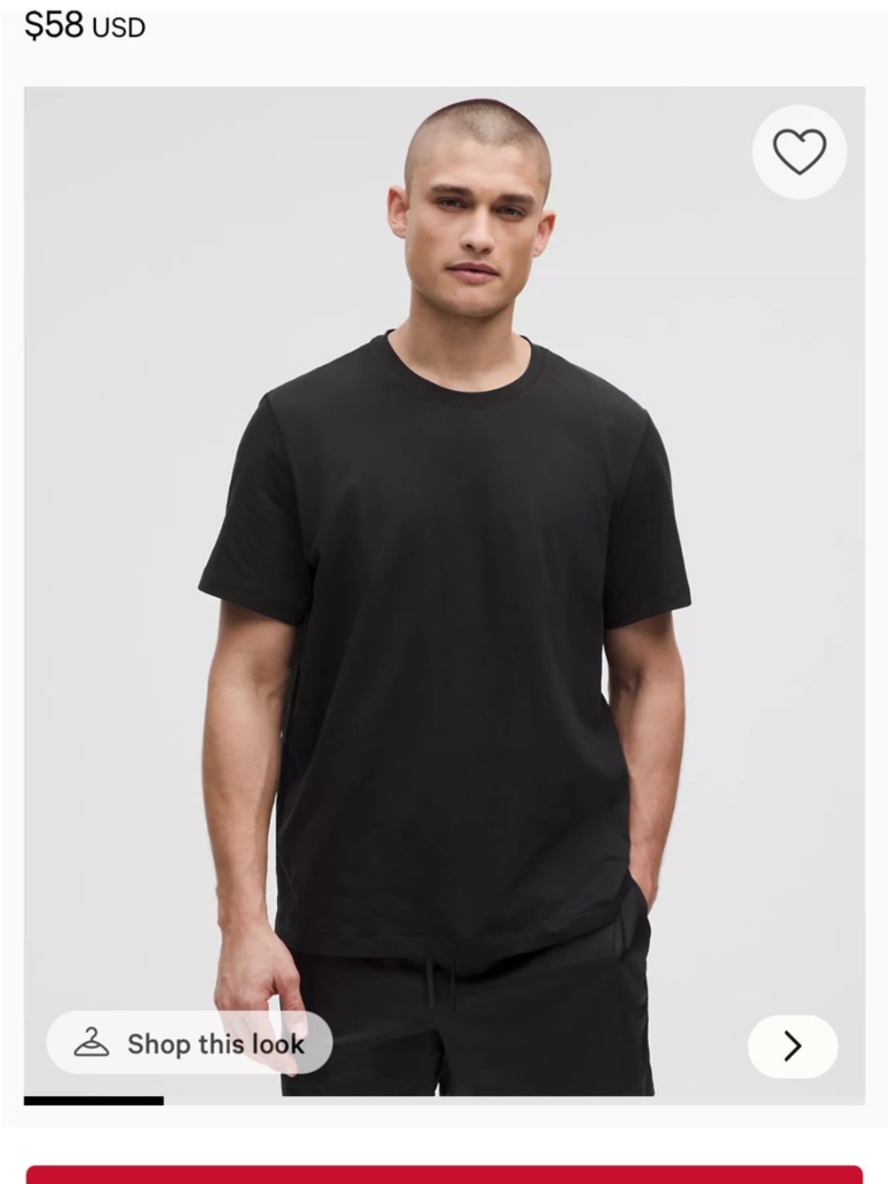 Men's Lululemon Soft Jersey Short Sleeve